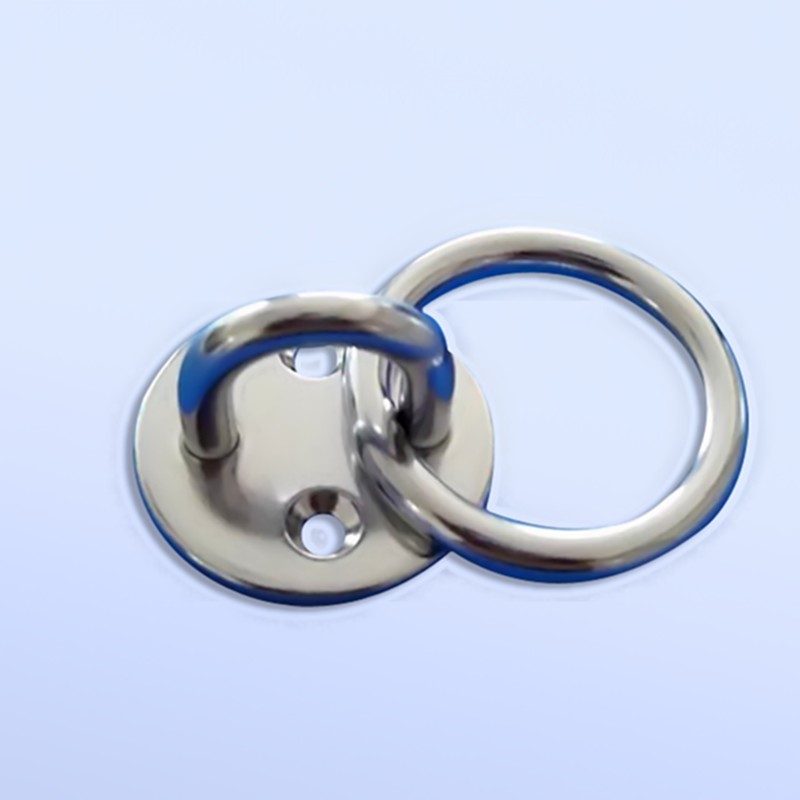 Stainless Steel Round Eye Plate with Ring